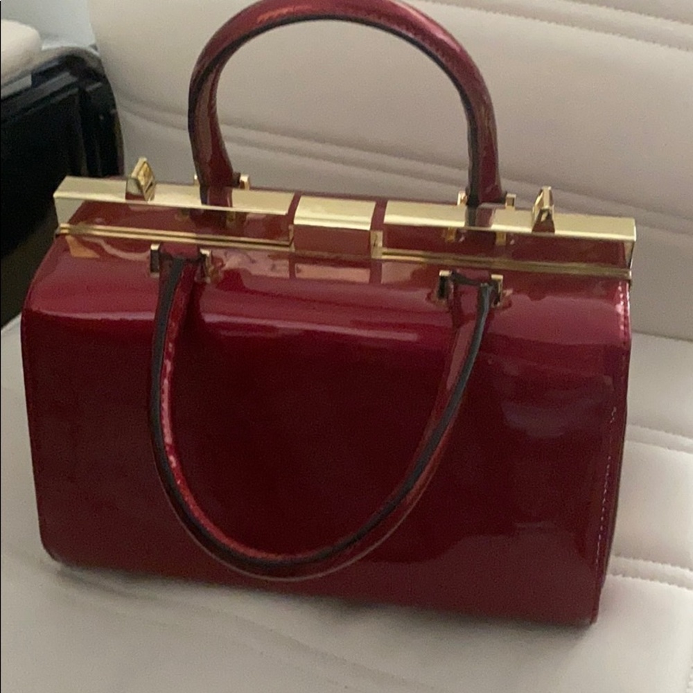 Red handbag